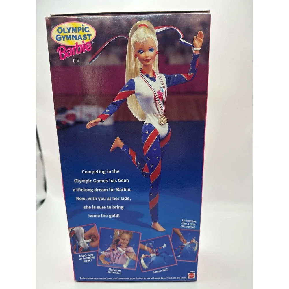 Mattel Olympic Gymnast Barbie Doll 1996 Atlanta Games 15123 NIB Tumbling Ring